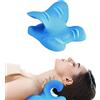 UMLIPOT Cuscino chiropratico, dispositivo di trazione della colonna vertebrale cervicale, cuscino relax per spalle, cuscino correzione del collo, adatto per camera da letto