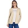 Street One A322908 Giacca Effetto Maglia, in Cotone Beige, 48 Donna