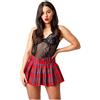DivasWorld Gonna sexy da donna Micro Mini pieghettata tartan taglia 6-24 Divas, Rosso tartan, M