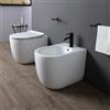 MarinelliGroup Sanitari bagno Bidet e Vaso WC A TERRA filomuro rimless scarico VORTICE coprivaso softclose Cloud
