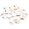 Logbuch-Verlag 24 molette con Disco in Legno bricolage Fai da Te Scrivere Nome segnaposto Matrimonio Festa Realizzare Calendario dell'Avvento con Numeri Color Beige Chiaro 3,2 cm