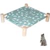 Generico Lettino da Campo per Animali Domestici Gatto Lettino calmante per Gatti Cuccia rialzata Lettino per Gatti Staccabile Letto per Animali Domestici con Gambe in Legno di