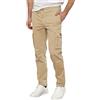 Aeronautica Militare Pantalone PA1329CT, da Uomo, Cargo, Bermuda, Felpa (54 XXL IT, 57437 Sabbia)