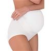 Lady Bella Lingerie Mamma Mia P0226 Guaina Gravidanza in Cotone Elasticizzato Made in Italy Pancera Gestante Contenitiva con Fascia di Sostegno su Pancia e Supporto Lombare (3, Bianco) by