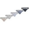 Calvin Klein Donna Perizomi Confezione da 5 Thong Low-Rise Cotone Elasticizzato, Multicolore (Grymrn/Gry Htr/PLN Air/Tropsphr/Ink), M