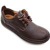 ZLUXURQ Mocassini Classici in Pelle da Uomo Scarpe da Passeggio Casual semplici