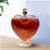 ikappy 500/1000ml bottiglia di vino a forma di cuore sigillata Whisky Decanter, squisita fiaschetta alla moda, Decanter di vino creativo per home bar
