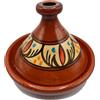 Generico Tajine XL 35 cm in Terracotta Dipinta a Mano - Pentola Tradizionale Marocchina/Tunisina + Ebook 0 0511241214