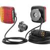ETUKER 12V LED Fanali Posteriori Rimorchio Con Calamita,Fanali Posteriori Trattore Agricolo,Kit Luci Rimorchio Led Magnetico Con Cavo 2.5/7.5m
