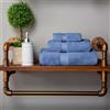 Superior Set di asciugamani in cotone egiziano massiccio, asciugamano 50,8 x 76,2 cm, asciugamano da bagno 76,2 x 139,7 cm, panno 33 x 33 cm, blu denim, 3 pezzi