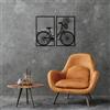 Wallity Hanah Home Elegante accessorio decorativo da parete in metallo (2 pezzi), 43 x 70 cm, 100% metallo, spessore 1,5 mm, perfetto per decorazioni moderne per la casa e l'art