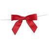 Reliant Ribbon 100 Piece Bow 2.5 Span x 1.75 Tails Twist Tie Ribbon, Red, 5/8 by Reliant Ribbon