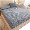 ELYSYSRL Coprimaterasso Matrimoniale 180x200 Copri Proteggi Materasso Topper Singolo/Una Piazza e Mezza Fodera Materasso Morbida 90x200 Confortevole Lenzuolo Lavabile (solo 1 lenzuolo)(Dark gray,200x220cm)