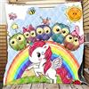 FANSU Copriletto Trapuntato Matrimoniale Singolo Elegante Coperta Trapunta Primaverile Estivo Antipolveri Copri Letto per Camera da Letto per Bambini Adulti (Gufo Pegaso,130x150cm)