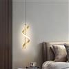 Cymwer Lampadari moderni Lampade da comodino nordico LED Decorazione for interni a sospensione for la casa (Oro chiaro caldo)
