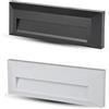 Dopastore Lampada da Parete Segnapasso da Incasso LED 6W Design Rettangolare con Linee Interne Tecnologia CCT Integrata per Esterni IP65 (Nero)