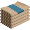 JEMIDI Strofinacci da Cucina in 100% Cotone - Set da 5 Canovacci 50 x 70 cm - Asciugapiatti Versatili - Asciugatura Rapida delle Stoviglie - Lavabili in Lavatrice - Beige