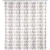Wenko Tenda per doccia Avila, 180 x 200 cm, tenda in 100% poliestere con occhielli in metallo e banda con peso in gomma per doccia e vasca, idrorepellente e lavabile, inclusi 12 anelli bianchi