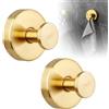 Cimown 2 Pezzi Ganci a Ventosa Super Resistenti, Ganci Ventosa Bagno, Supportano Fino a 5 kg, Impermeabile, Resistenti all'Umidità e alla Ruggine (Oro)