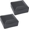 SKIR'CO (2 pezzi) Tappi per pali di recinzione, quadrati 60 x 60 mm Tappi in plastica grigia per pali di recinzione, colore grigio antracite RAL 7016