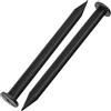 AERZETIX - C77384 - Set di 25 picchetti di ancoraggio 180mm per bordi di giardino flessibili curvi di aiuole fiori prati - in plastica - colore nero