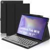 WINCHKING Tastiera con Custodia per Lenovo Tab M10 3rd Gen 10.1, 7 generi di retroilluminazione, Tastiera Italiano Slim Bluetooth Rimovibile per Lenovo Tab M10 3rd Gen TB-328FU/TB-328XU, Nero