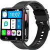 Rainbuvvy 4G Smart Watch Phone, Android 11 MTK6739 Quad Core 3GB+32GB Smartwatch 2.65 pollici Grande Schermo Uomo Orologio 1200mAh Porta Tipo-C 5.0MP Dual Camera WiFi Blurtooth GPS Fitness Activity Tracker