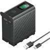 Palogreen NP-F750 6000mAh USB-C batteria ricaricabile diretta per Sony NPF F980 F970 F960 F930 F770 F750 F550, CCD-TRV815,DCR-TRV9,CCD-TR3,CCD-TRV82,DCR-TRV900,CCD-TR3000,CCD-TRV85,DCR-VX200,CCD-TR3300 (1Pcs)