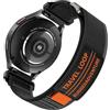Kamita Nylon Cinturino Compatibile con Samsung Galaxy Watch Serie, Cinturini Sportivi Regolabili per Uomo e Donne, Elastico Trail Loop Watchband per Galaxy Watch 7 6 5 4 FE Classic (Nero-grigio)