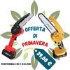 MROOYI Mini motosega a catena con 2 batterie 21V per potatura - Giallo o Rosso