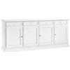 CREDENZA MADIA ARTE POVERA 4 PORTE 4 CASSETTI BIANCO OPACO CLASSICO