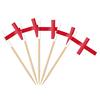 AhfuLife 100 Bandiera Stuzzicadenti Inghilterra da Cocktail, Bandiere Stuzzicadenti per Panini, Cibo, Tazze di Carta, Torte, Frutta, Forniture per Feste, Decorazioni Bar (100 pezzi, Inghilterra)
