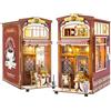 Shrike Book Nook Kit per adulti - Kit casa delle bambole in miniatura in legno, puzzle 3D con mobili e illuminazione LED, giocattoli educativi e accessori