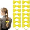 Bliceon Set di 20 accessori per capelli gialli per ragazze, fiocchi, fasce scolastiche, fasce per capelli con nastro verde, clip, fasce elastiche e trecce, per bambini e donne