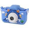 Riuulity Camera per Bambini con Doppia Fotocamera, Registrazione Video, Auto, Zoom Digitale 8x per Filtri Puliti per Ragazzi e Ragazze, Design dei Dinosauri, Giochi, Musica, Videocamera