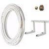 2EMME KIT INSTALLAZIONE CONDIZIONATORE TUBI RAME 1/4 3/8 3 MT RACCORDI STAFFA TUBO CONDENSA ,