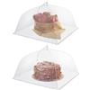 Tokaneit 2 Pezzi Copertura Torta Protezione per Mosche, Cloche Alimentaire per Protezione per Mosche, Copertura per Alimenti, Coprivivande a Rete Pieghevole per Cibo Cibo BBQ Feste Buffet Campeggio