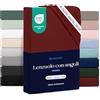 Dreamzie - Lenzuolo Sotto con Angoli 100x200cm - 100% Microfibra