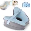 QCXWCJWD Cuscino Ortopedico per Gambe, Cuscini per Rialzo Gambe, Cuscino per Ginocchia per Chi Dorme di Lato, Cuscino di Supporto per Gambe per Alleviare la Sciatica e il Dolore alle Articolazioni(Blu)