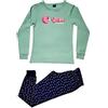 Sabor Pigiama Donna Big BABOL PED5051 Primavera/Estate Manica Lunga (Salvia, L)