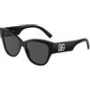 Dolce & Gabbana DG4449 501/87 | Occhiali da Sole Graduati o Non Graduati | Prova Online | Plastica | Oversize, Cat Eye, Ovali / Ellittici | Nero | Adrialenti
