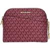 Michael Kors Jet Set Travel Medium Signature Logo Dome Crossbody Bag