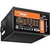 Akyga ATX - Alimentatore di rete 600 W AK-C2-600 Semi-modulare P4+4, 2 x PCI-E 6+2 pin 5X SATA 3X Molex Fan 12cm 80 Plus