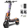 HWWH Monopattino Elettrico Fuoristrada Adulto 14 Pollici Doppio Motore Scooter Elettrico Pieghevole optimal Acceleratore a Velocità Variabile a 3 velocità 60V38.8Ah Batteria al Litio
