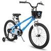 JOYSTAR Pluto Kids Bike Bicicletta da 18 pollici, per bambini da 5 a 8 anni, per bambini con ruote di supporto, blu