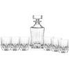 RCR CRISTALLERIA ITALIANA Adagio set whisky 7 pezzi - 6 bicchieri DOF 35cl + bottiglia 75cl