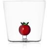 Ichendorf Milano Tumbler Pomodoro, Collezione Vegetables, 35 cl, Vetro Borosilicato, Fatto a Mano