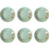 BRANDANI Piatto Fondo Marino Reef Set 6 Pezzi 21cm Melamina Celeste