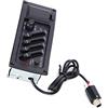 VBESTLIFE Pickup per chitarra a 4 bande EQ-7545R, supporto per equalizzatore per preamplificatore per chitarra BASS, MIDD, TREB, PRES e adatto per chitarre classiche, acustiche e folk.