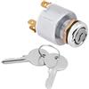Qiilu Interruttore Blocco Chiave,12V 2 chiavi Universal Interruttore di accensione Auto 4 Posizione ON OFF Start Comandi interruttore di accensione W / 2 Chiavi SPB501